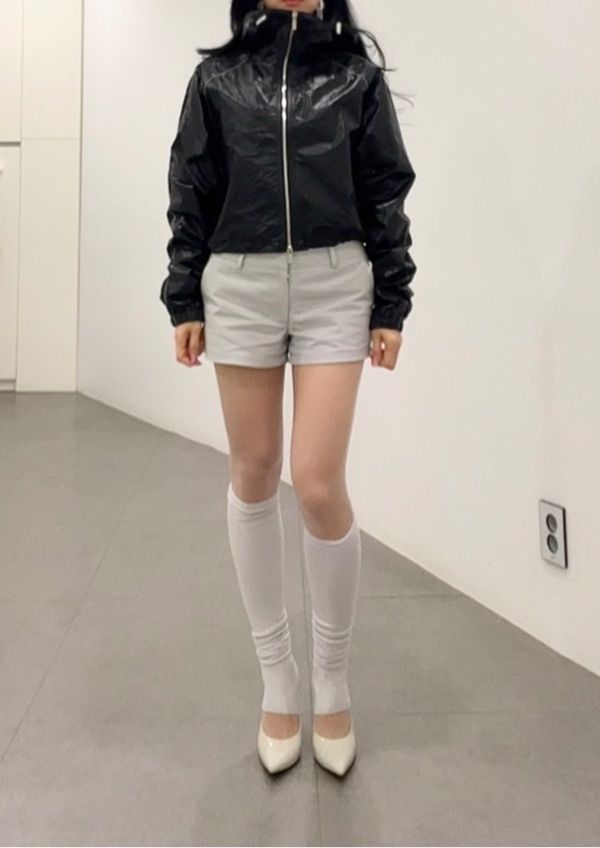MUSINSA | MATIN KIM MATIN CROP HOODY COATING JUMPER