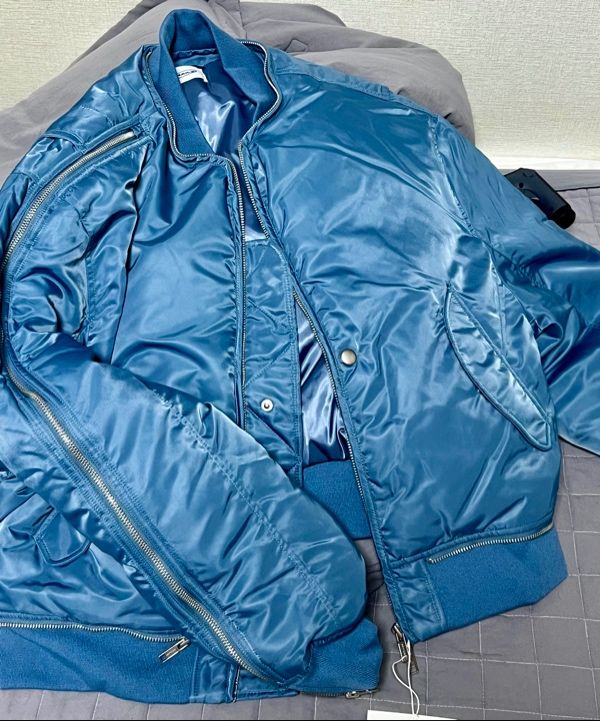 MUSINSA | GRAILZ MULTI ZIPPER MA-1 JACKET [TEAL]