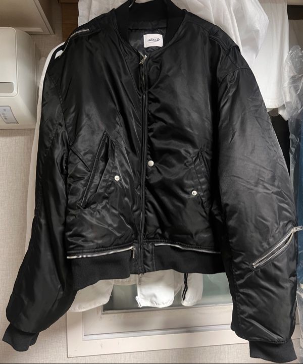 MUSINSA公式 | GRAILZ MULTI ZIPPER MA-1 JACKET [BLACK]