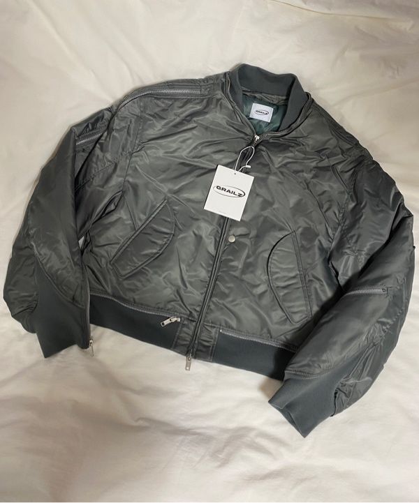 MUSINSA公式 | GRAILZ MULTI ZIPPER MA-1 JACKET [KHAKI]