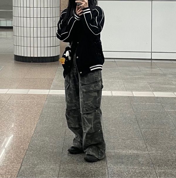 MUSINSA | AVANDRESS Side Big Cargo Pants CAMO