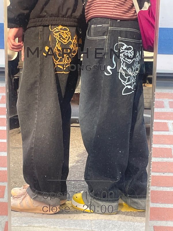 MUSINSA | WKNDRS DWARF DENIM PANTS (BLACK)
