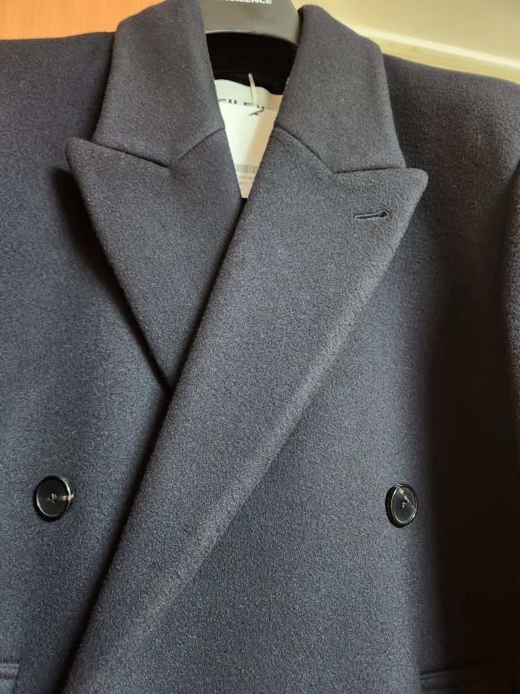 ジャケット・アウター INSILENCE cashmere peaked double coat MUSINSA | INSILENCE Mapel Cashmere Peaked Double Coat DARK NAVY