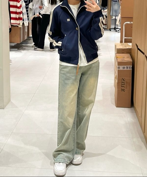 MUSINSA公式 | SATUR Lawton All Day Track Zip-Up Jacket Classic Navy