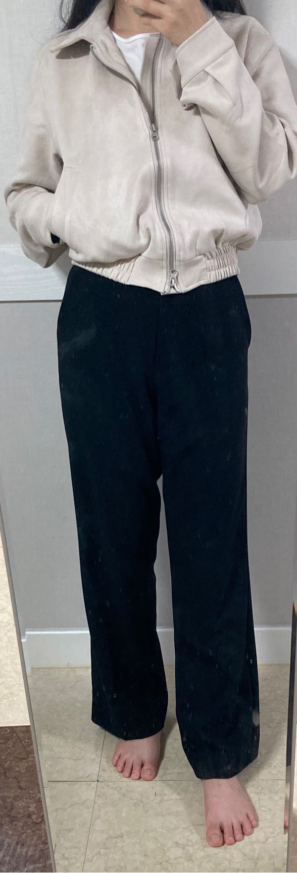MUSINSA | PLACE STUDIO Two-way blue jean suede banding