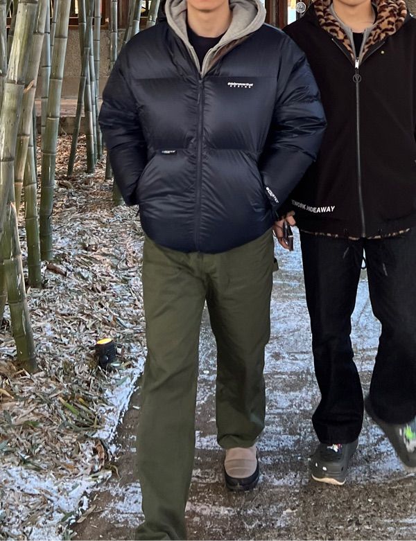   ネイビー ダウンジャケット MUSINSA公式 | thisisneverthat PERTEX®リサイクルダウンジャケット