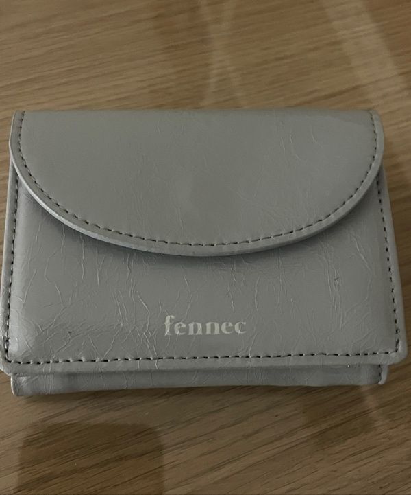 MUSINSA公式 | fennec CRINKLE HALFMOON MINI WALLET - MID GRAY