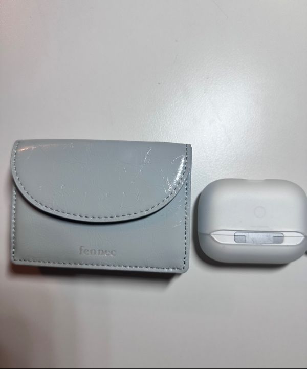 MUSINSA公式 | fennec CRINKLE HALFMOON MINI WALLET - MID GRAY
