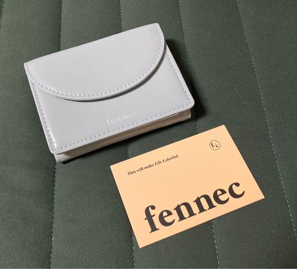MUSINSA公式 | fennec CRINKLE HALFMOON MINI WALLET - MID GRAY