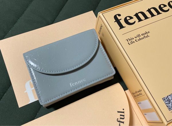 MUSINSA公式 | fennec CRINKLE HALFMOON MINI WALLET - MID GRAY