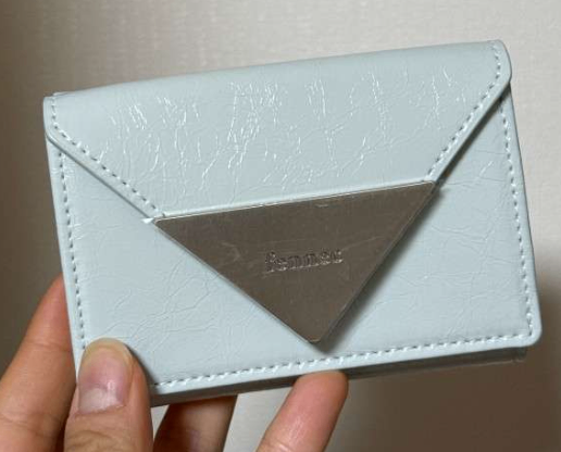 MUSINSA | fennec CRINKLE TRIANGLE TRIPLE WALLET - BLACK