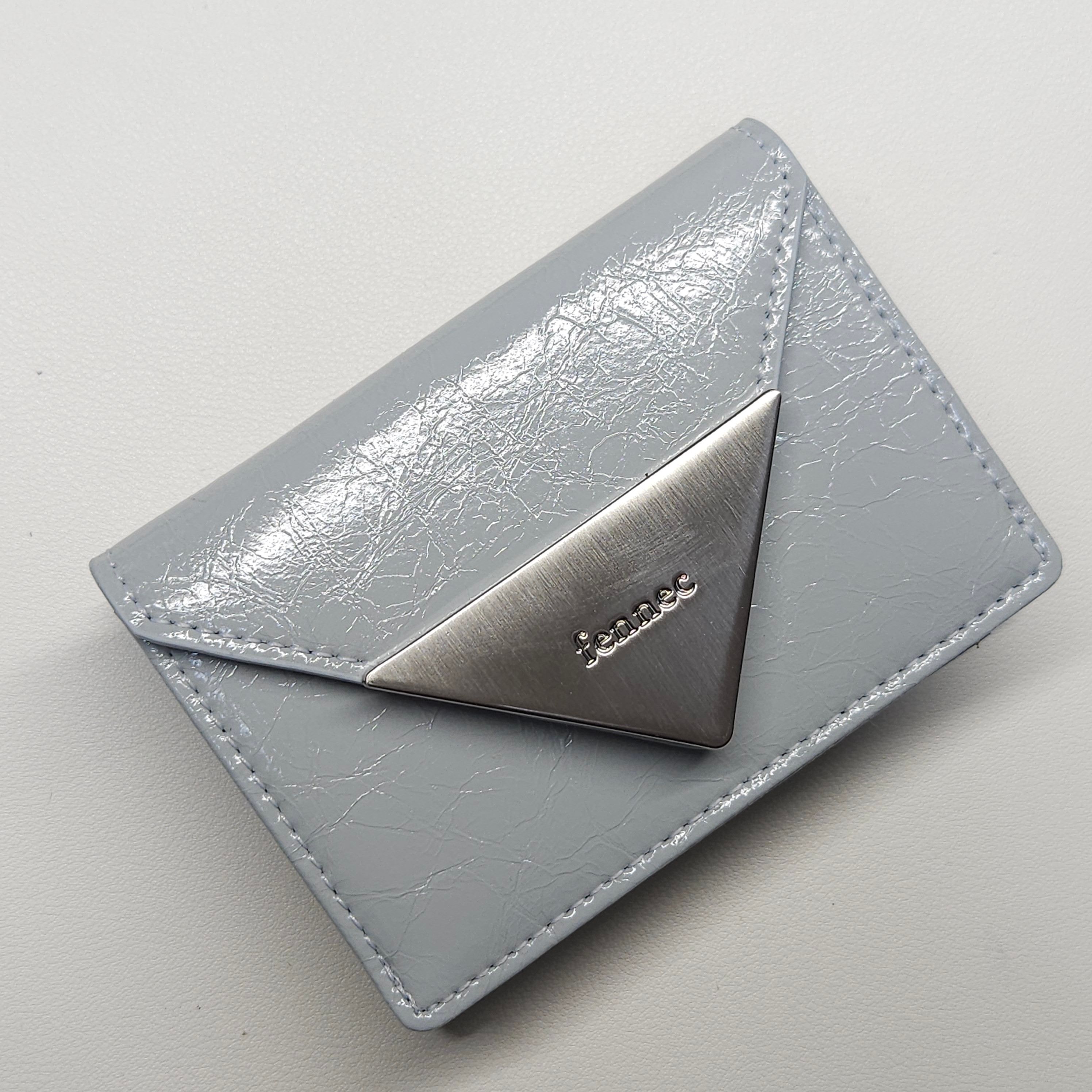 MUSINSA公式 | fennec CRINKLE TRIANGLE TRIPLE WALLET - BLACK
