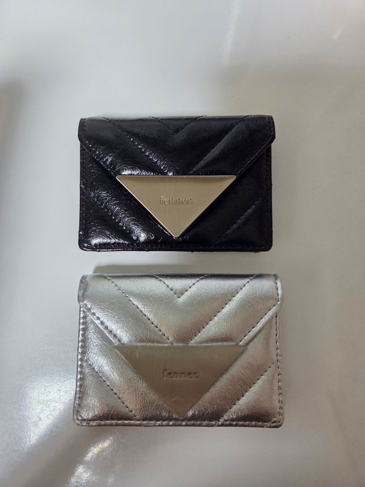 MUSINSA公式 | fennec CRINKLE TRIANGLE QUILTING POCKET D - SILVER
