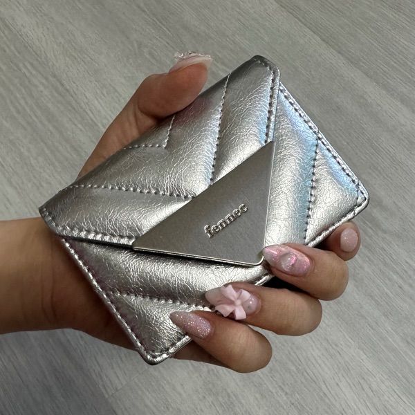MUSINSA公式 | fennec CRINKLE TRIANGLE QUILTING POCKET D - SILVER