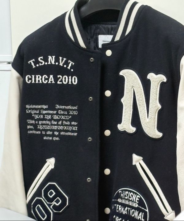 MUSINSA公式 | thisisneverthat Originals Varsity Jacket Navy
