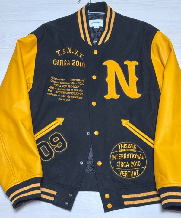 MUSINSA公式 | thisisneverthat Originals Varsity Jacket Black