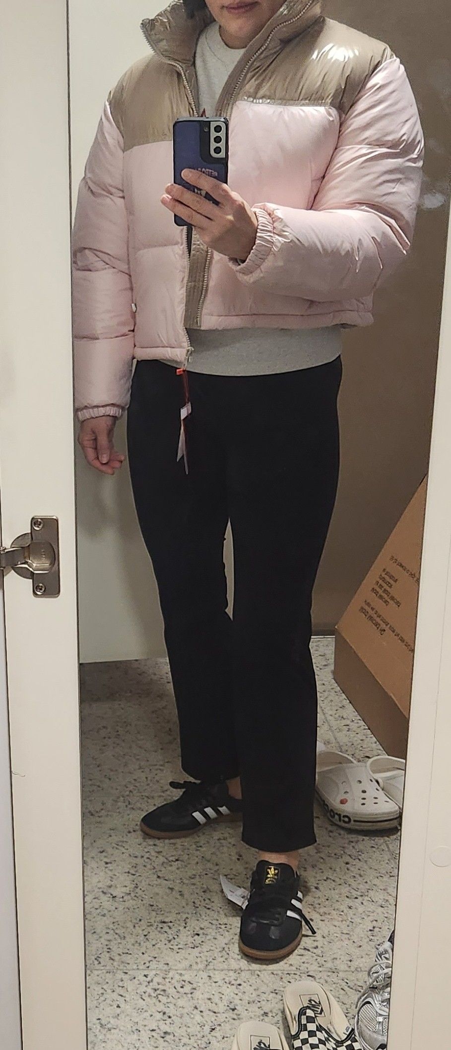 ●Mardi Mercredi●CROPPED DOWN JACKET REVERSIBLE_SILVER CROPPED20DOWN20JACKET20REVERSI