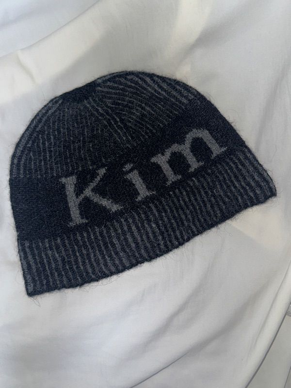 MUSINSA公式 | MATIN KIM MATIN STRIPE TWO TONE BEANIE_BLACK