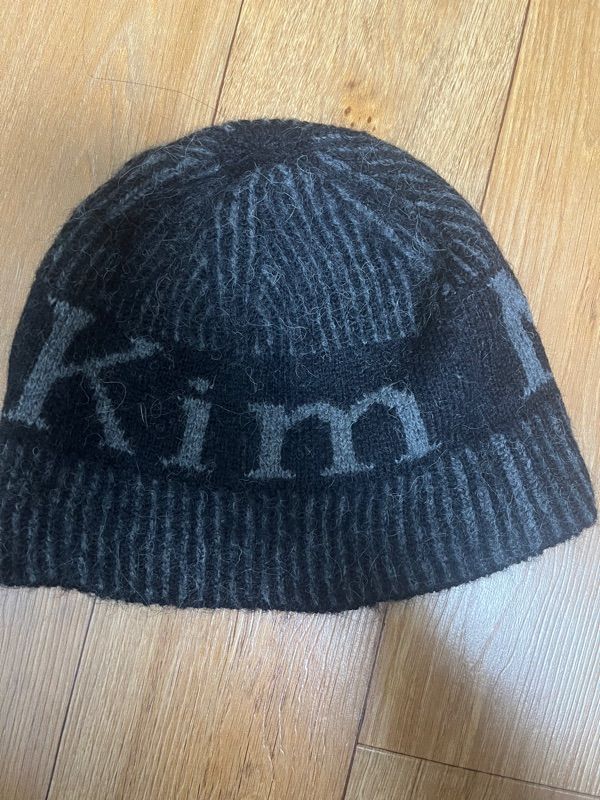 MUSINSA公式 | MATIN KIM MATIN STRIPE TWO TONE BEANIE_BLACK