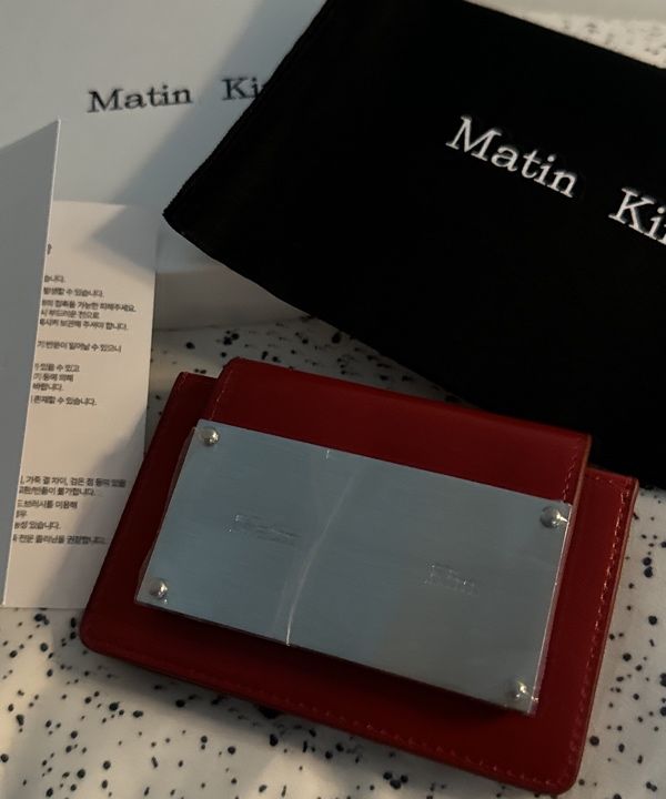MUSINSA | MATIN KIM VINTAGE ACCORDION WALLET IN OLIVE
