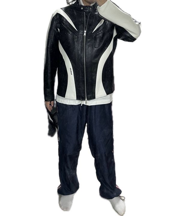 ★BADBLOOD★ Duncan Leather Racer Jacket Black w-jkt23-036 MUSINSA | BADBLOOD Duncan Leather Racer Jacket - Black