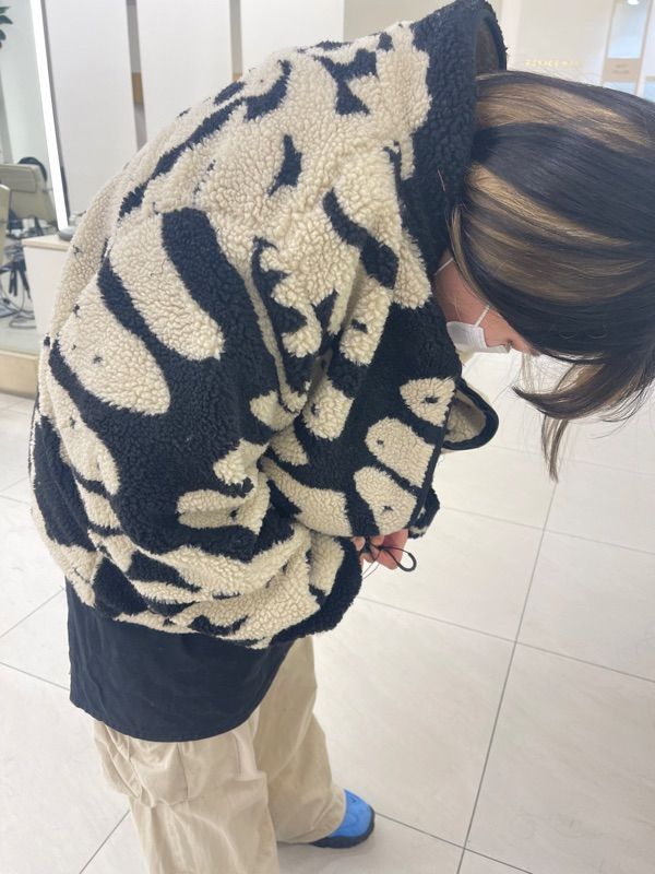 MUSINSA公式 | NICE GHOST CLUB FOSSIL FLEECE JACKET_BEIGE