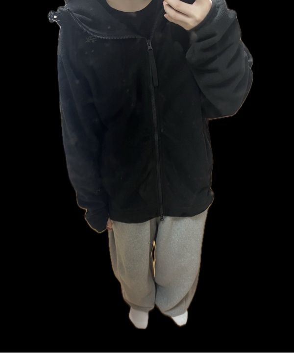 フリースジャケット [NICEGHOSTCLUB]FLEECE HOODIE JACKET_BLACK(NG2DFUB932A) MUSINSA | NICE GHOST CLUB FLEECE HOODIE JACKET_BLACK
