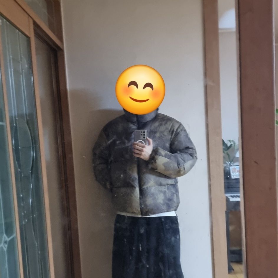 MUSINSA公式 | NICE GHOST CLUB DYED NYLON DOWN PUFFER_ORANGE