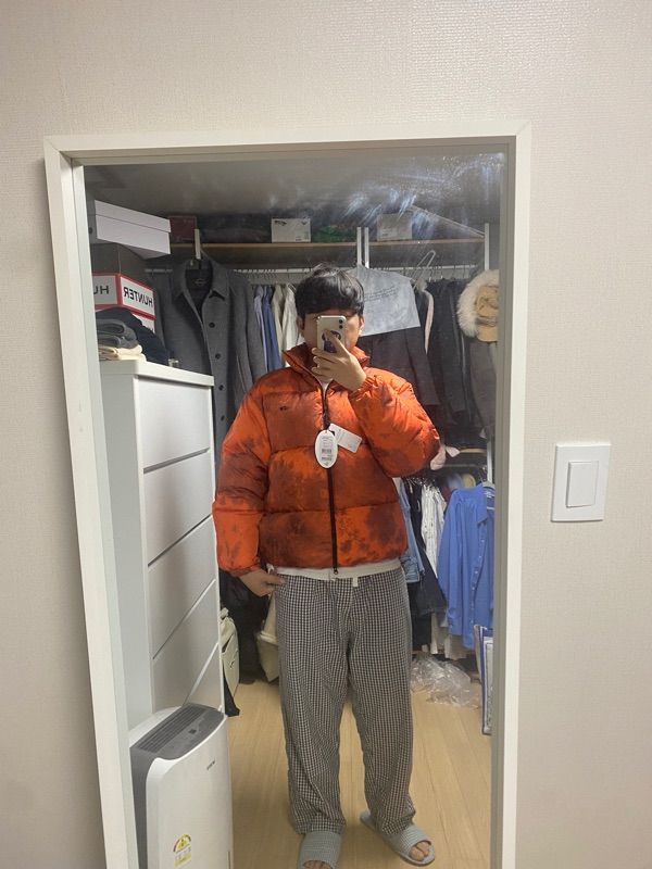 ダウンジャケット・コート [NICEGHOSTCLUB]DYED NYLON DOWN PUFFER_ORANGE(NG2DWUB900A) MUSINSA公式 | NICE GHOST CLUB DYED NYLON DOWN PUFFER_ORANGE