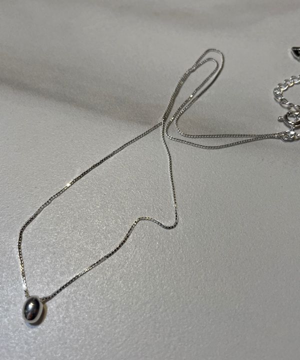 MUSINSA | TATIANA (Silver 925) Egg Ornament Necklace NZ2130
