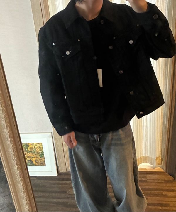 ジャケット・アウター archive coated denim jacket black DENIM JACKET -TYRANT Mk-Ⅱ-【WASH BLACK】 – SUBLATIONS