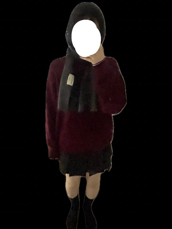 MUSINSA公式 | MATIN KIM MATIN STRIPE BALACLAVA MUFFLER IN BLACK