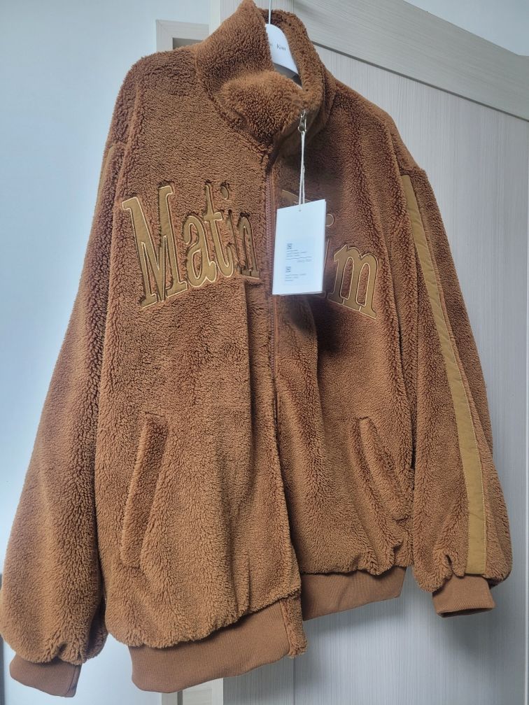 MUSINSA公式 | MATIN KIM TEDDY FLEECE JUMPER IN BROWN