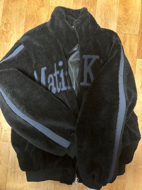 MUSINSA公式 | MATIN KIM TEDDY FLEECE JUMPER IN BLACK