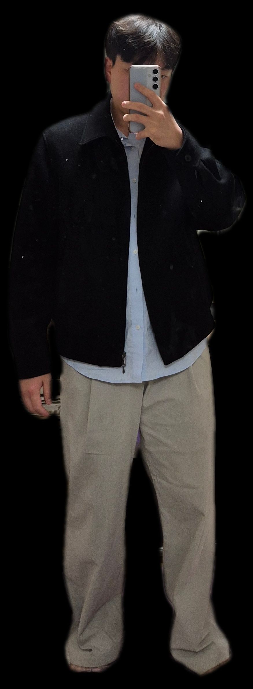 MUSINSA公式 | ANOTHER OFFICE Volume Blouson (Black)