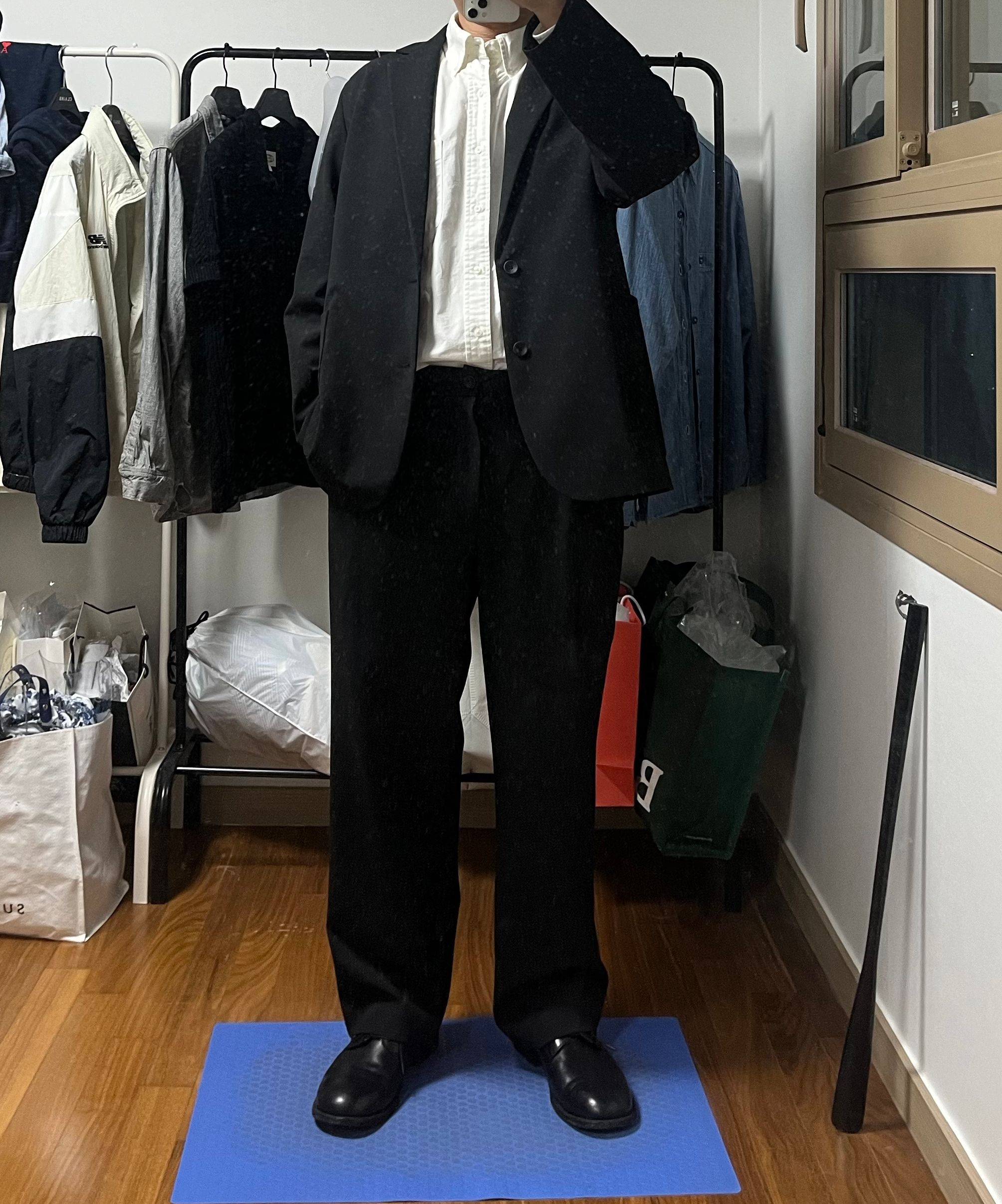 MUSINSA公式 | ANOTHER OFFICE Habana Banded Slacks (Black)