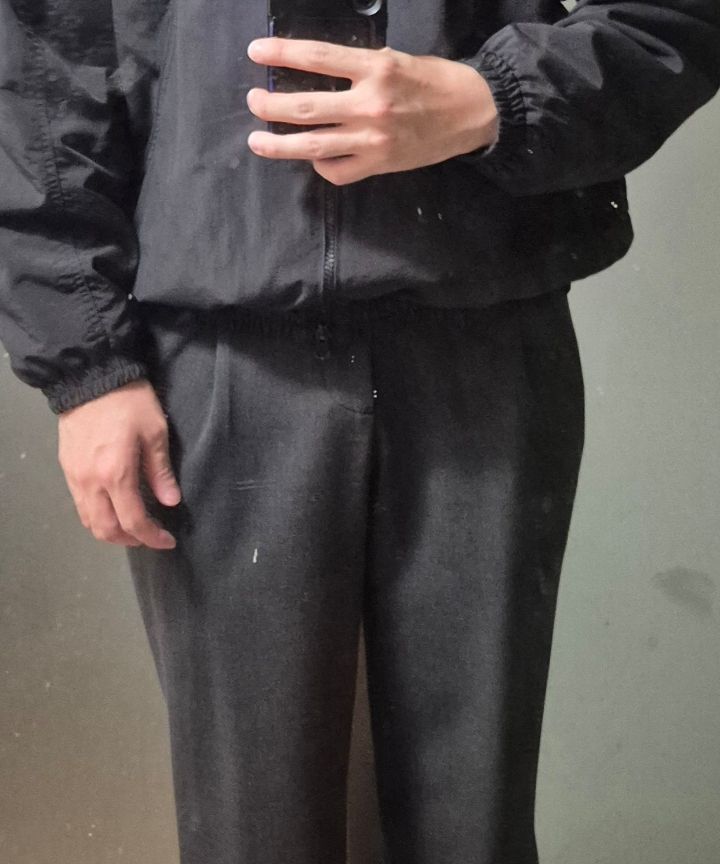 パンツ ANOTHER OFFICE Habana Banded Slacks MUSINSA公式 | ANOTHER OFFICE Habana Banded Pants (Hemp)
