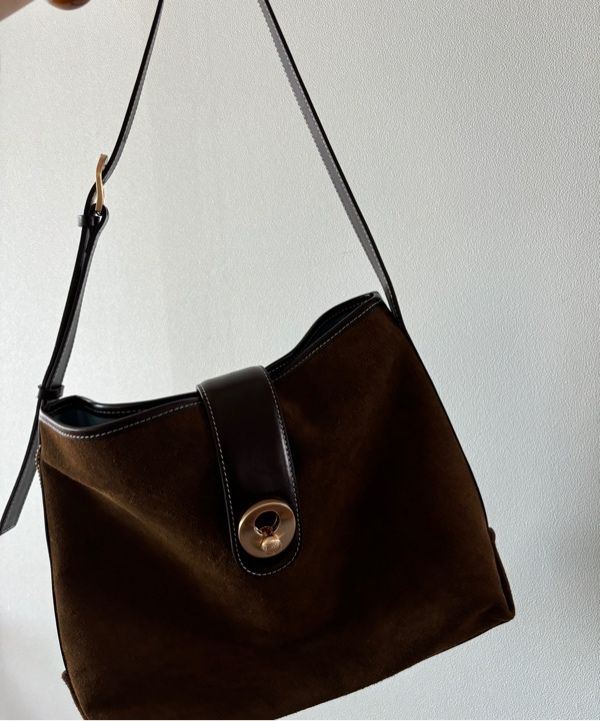 MUSINSA | OMNIPOTENT momentum tote bag [suede brown]