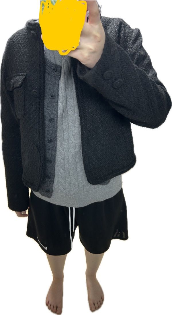 ジャケット AVANDRESS Sara Round Tweed Jacket IVORY MUSINSA公式 | AVANDRESS Sara Round Tweed Jacket IVORY