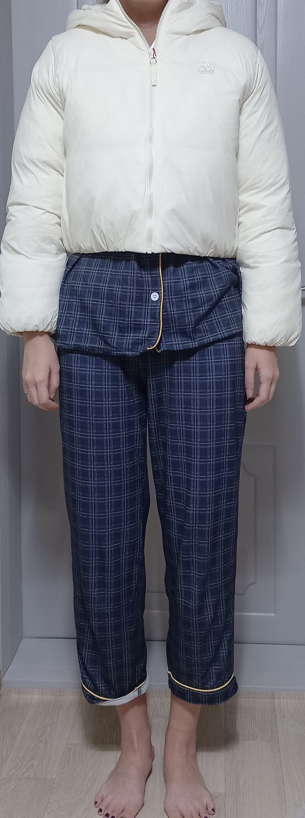 MUSINSA | KIRSH Cherry short down jumper [black]