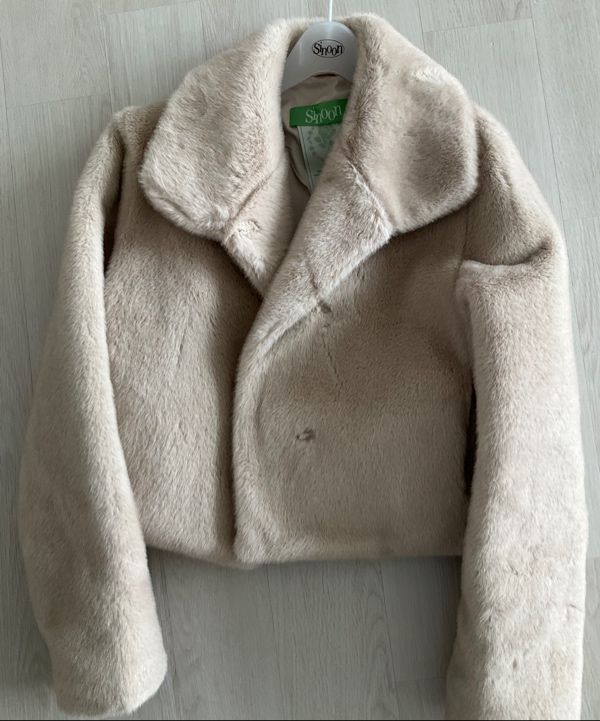 ムートン・ファーコート sinoon SHORT FUR JACKET ASH GRAY SINOON
