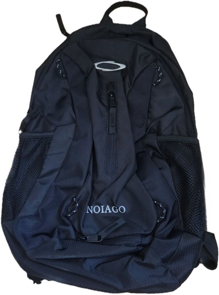 MUSINSA | NOIAGO NOI1090 Multi Logo Backpack (Black)