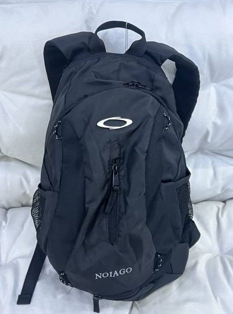 MUSINSA | NOIAGO NOI1090 Multi Logo Backpack (Black)