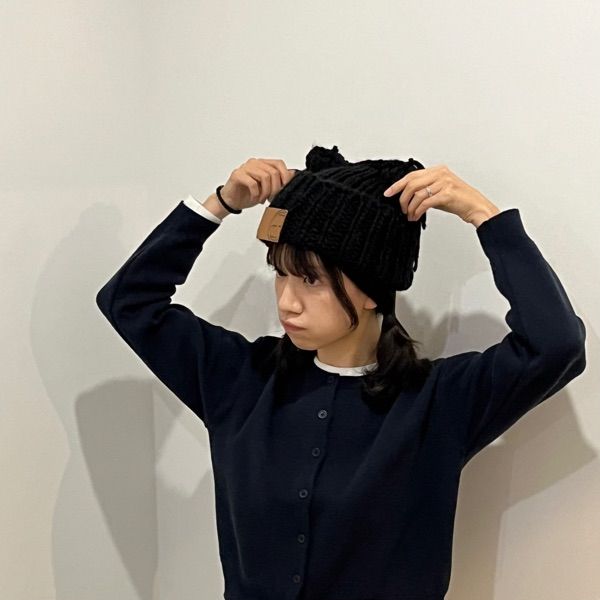 plzproject PUSSYCAT ニットハット アイボリー PLZPROJECT 24 PUSSYCAT KNIT HAT IVORY (PLZPROJECT/ニット