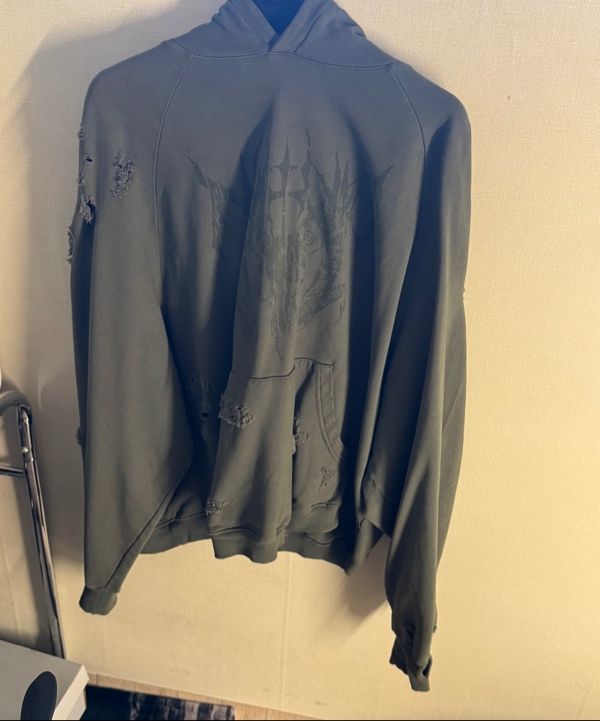 MUSINSA公式 | NOT4NERD Destroyed Pigment Goat Pullover Hood