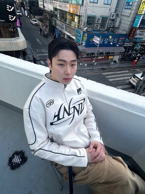 MUSINSA | NOT4NERD Leather ver. Tribal Logo Racing Jacket