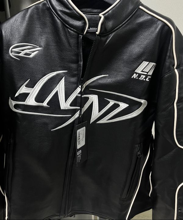 MUSINSA公式 | NOT4NERD Leather ver. Tribal Logo Racing