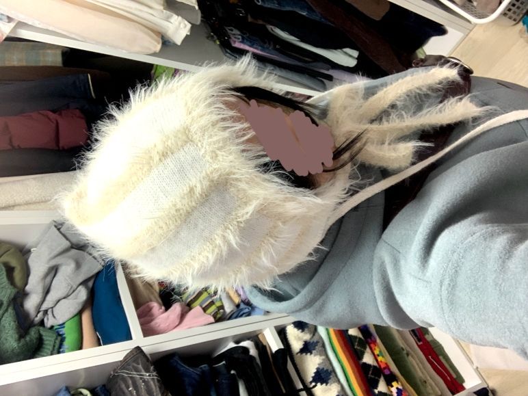 MUSINSA | TYPESERVICE Strap Fur Hat [Ivory]