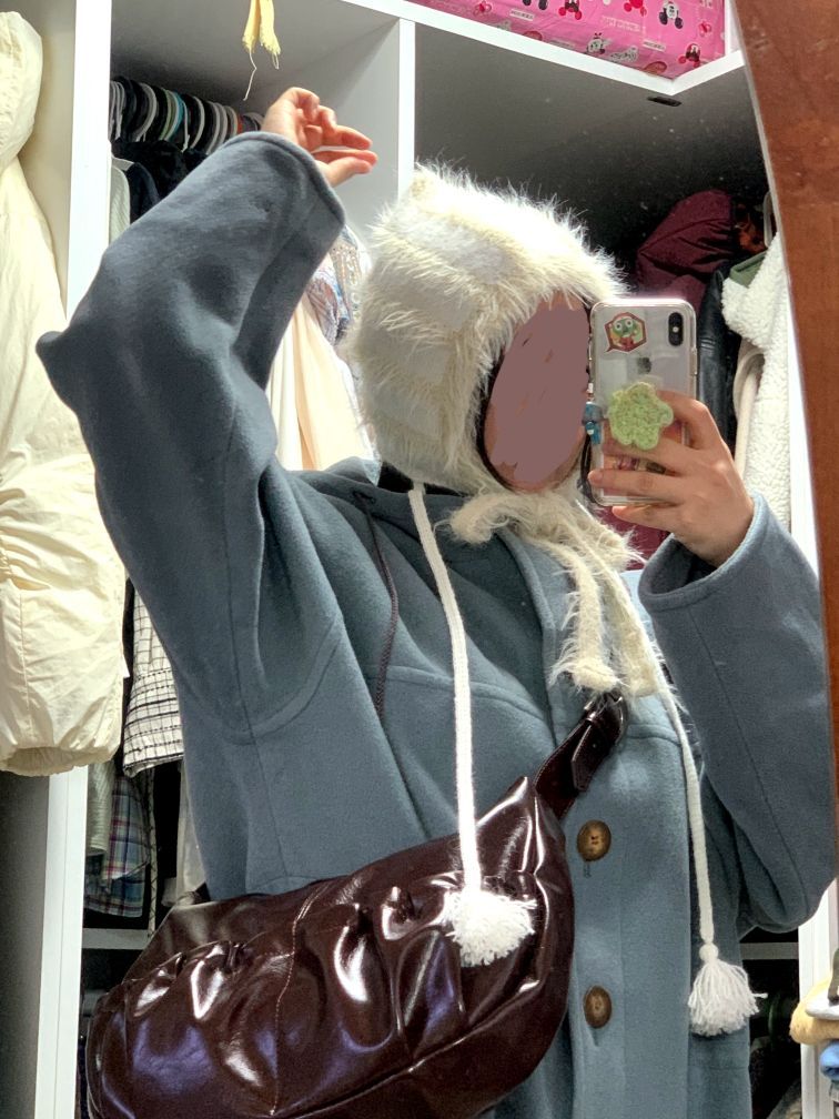 MUSINSA | TYPESERVICE Strap Fur Hat [Ivory]