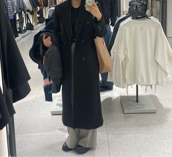 アウターその他 AVANDRESS Anna Double Long Coat BLACK MUSINSA | AVANDRESS Anna Double Long Coat BLACK